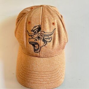 OutHouse design Texas Longhorn Embroidered Orange Baseball Cap Adjustable Cotton